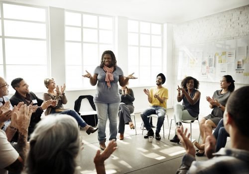 Business Team Seminar Corporate Strategy Concept